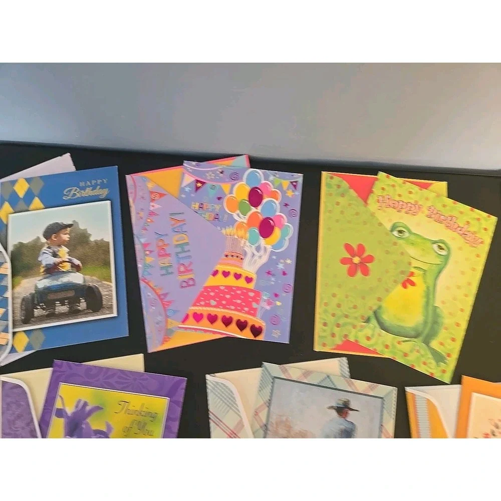 Assorted Birthday Cards & Envelopes Lot Of 13 Greeting Cards‎ New Boys Ranch